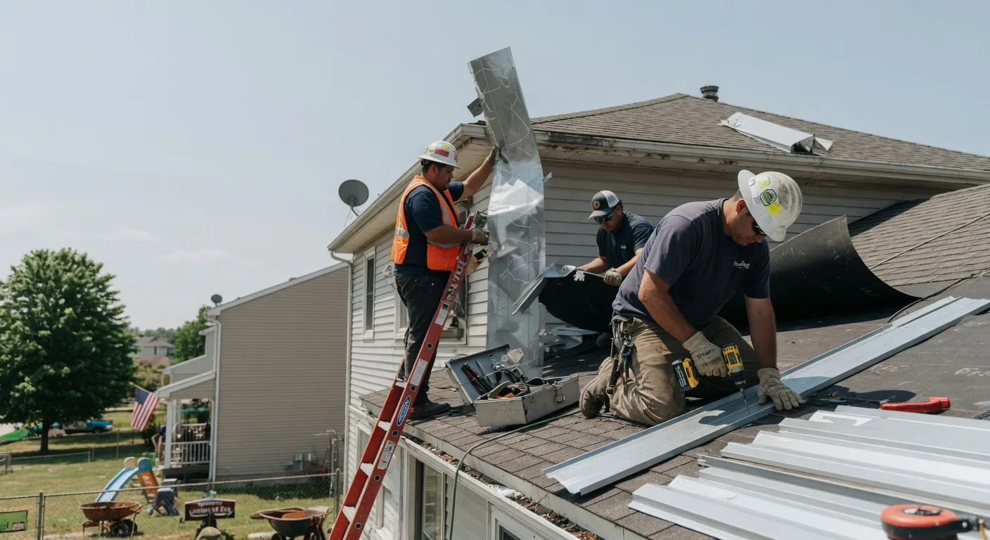 Storm Damage Metal Roof Repair in North San Juan, CA